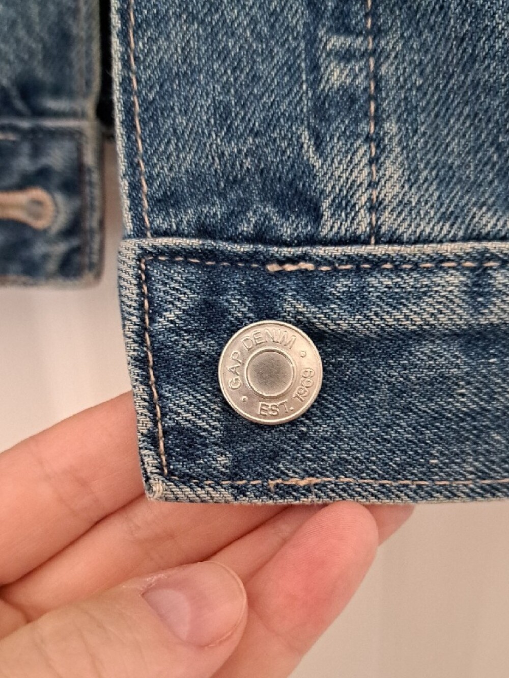 GAP Factory Classic Blue Denim Jean Jacket - Picture 3 of 5